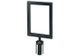 Stanchion Top Sign Frame - Black
