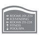 Ocean ADA 5-Line Directional Sign - 11.75" x 9.25"