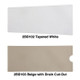 Permanent Bath Mat with Drain Cutout - 40"L x 16"W (White)