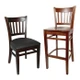 Wood Floating Back Chair with Solid Seat