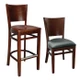 Custom Wood Flared Back Chair