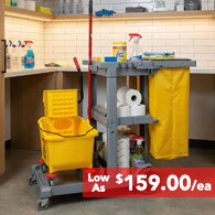 Super Safe Janitor Cleaning Cart