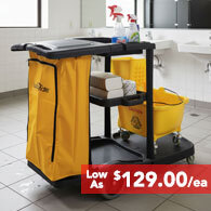 Commercial Janitor Cart With Lid