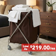 LodgMate Folding Linen Cart