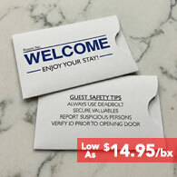 Hotel Key Card Envelopes