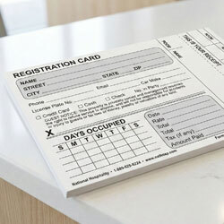 Hotel Registration Cards