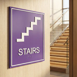 ADA Stair Signs
