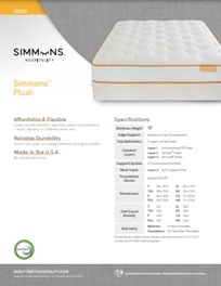 Simmons BeautySleep Open Coil Mattress Sets | National Hospitality