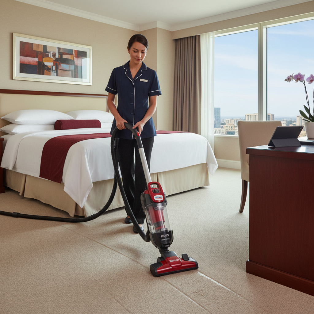 Commercial Floor Care for Hotels: Choosing Quiet & Powerful Vacuums