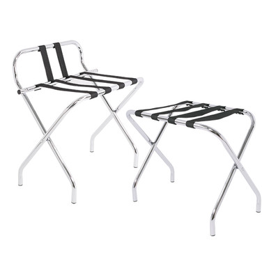 LodgMate Chrome Hotel Luggage Racks | National Hospitality Supply