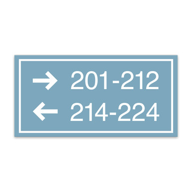 Essential 2-Line Directional Sign with Border - 8