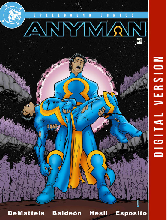 Anyman is an independent comic book by Jon Marc DeMatteis and Spanish artist David Baldeon. This tandem most recently worked together for Marvel Comics (which is owned by Disney) producing a new Spider-Man book called Ben Reilly: Spider-Man.