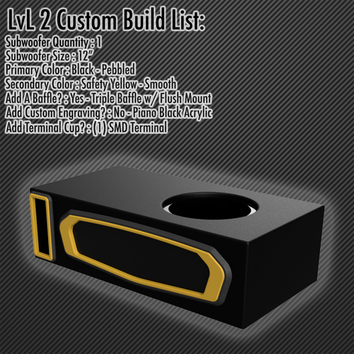 LvL 2 - Custom Subwoofer Enclosure