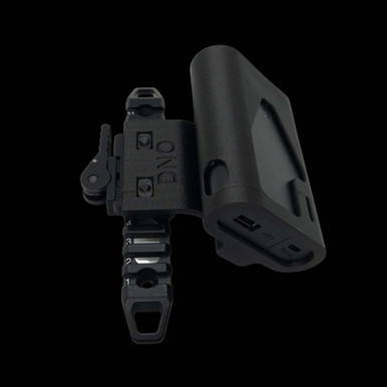 Picatinny Rail 90 or 45 Degree Offset  w/ QD for DNO Battery Kits