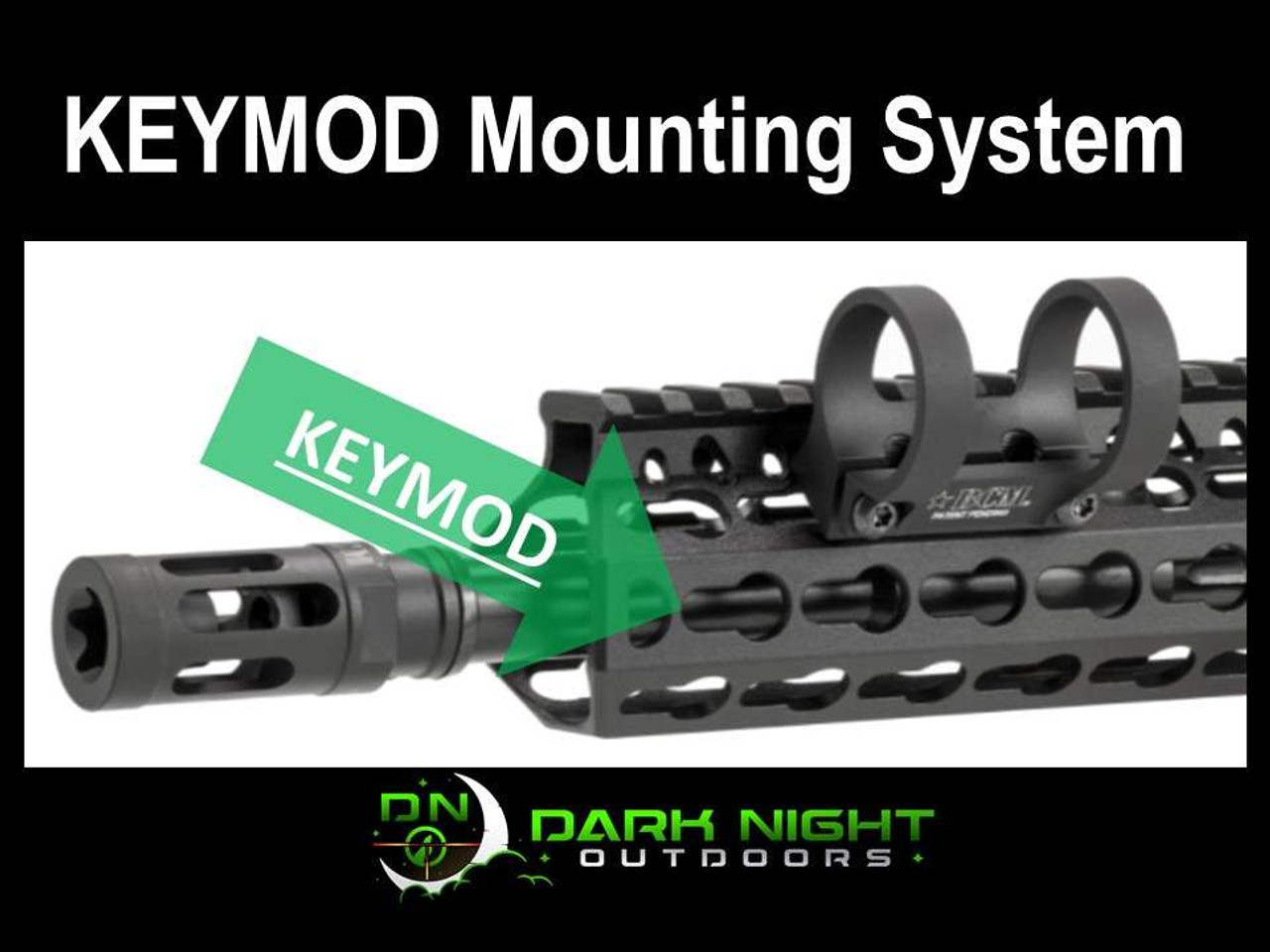 Arca-Swiss Mlok & Keymod Rail Adaptor for DNO Ultimate Tripod Dark Night Outdoors DNOAS1 50