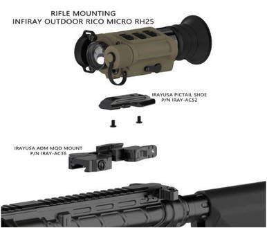 RICO MICRO 640 (RH25) 12 Micron 25mm Multi-Purpose Monocular InfiRay Outdoor IRAY-RH25 4799