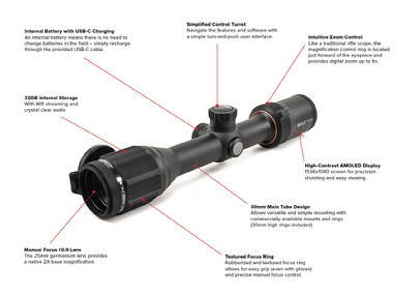 InfiRay BOLT TL25 SE Thermal Weapon Sight 384x288 25mm InfiRay Outdoor IRAY-TL25SE 1499