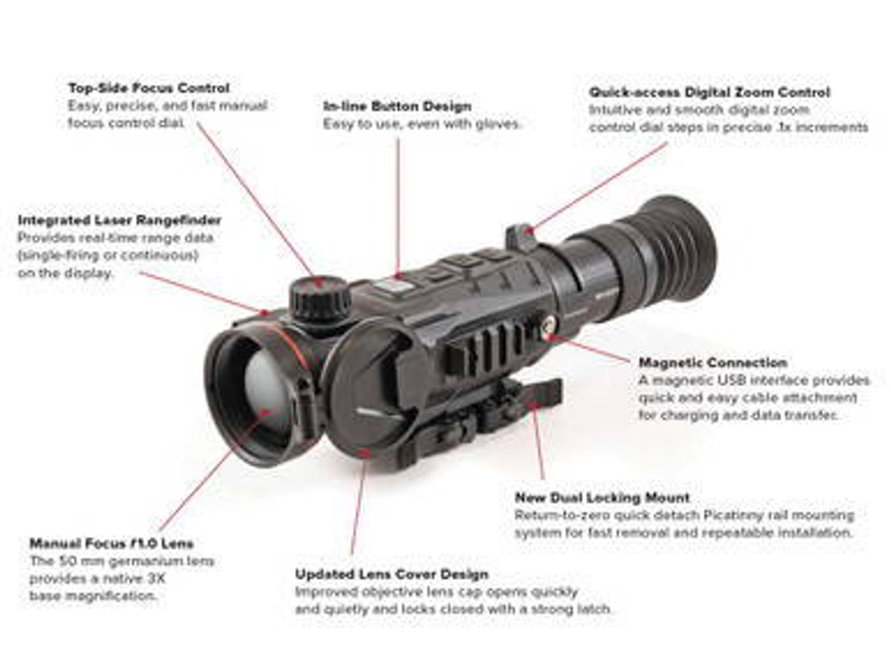 Infiray RICO Mk2 LRF 640 50mm Thermal Weapon Sight(RH50R)