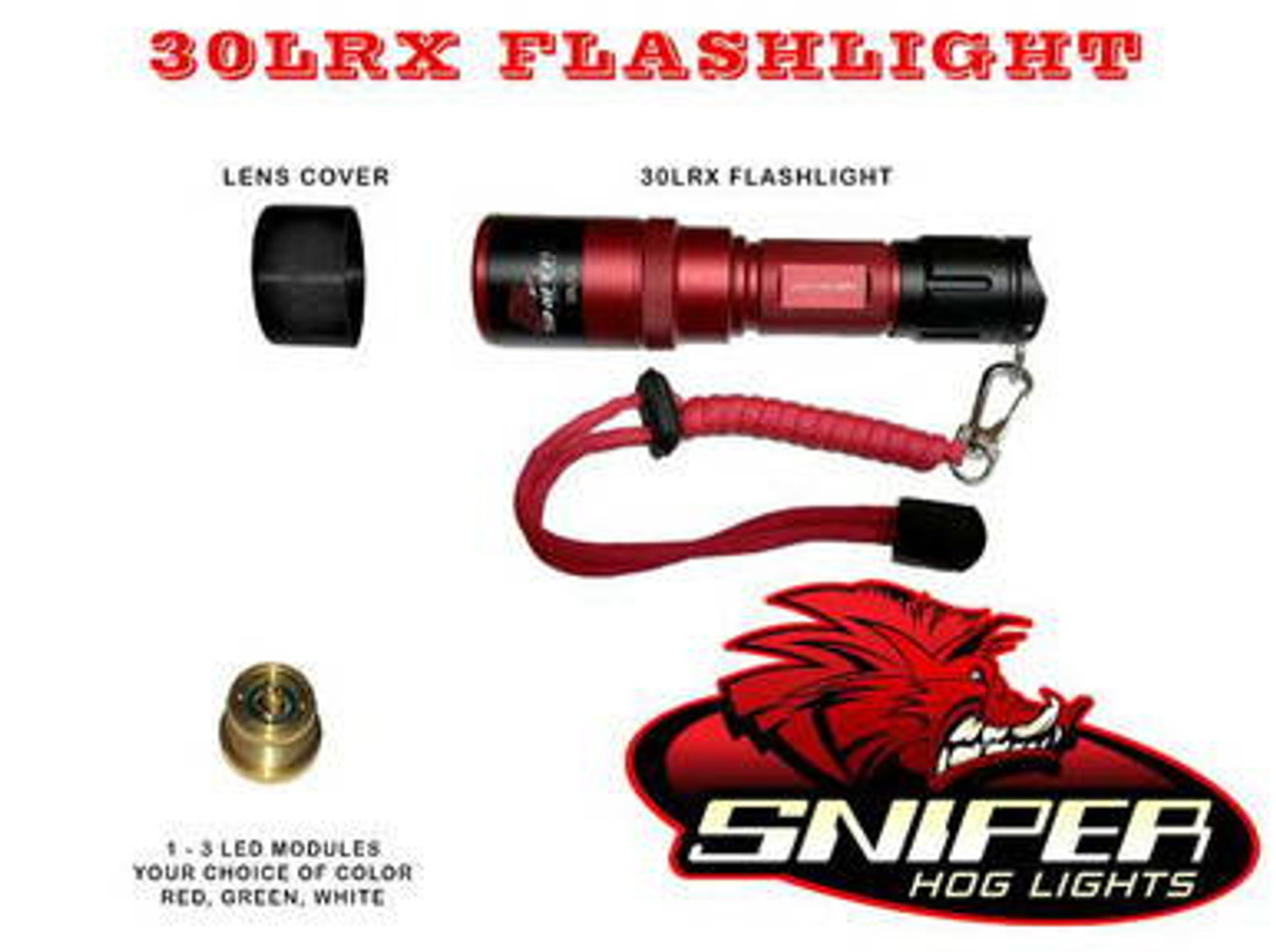 30LRX Light with flashlight tail cap
