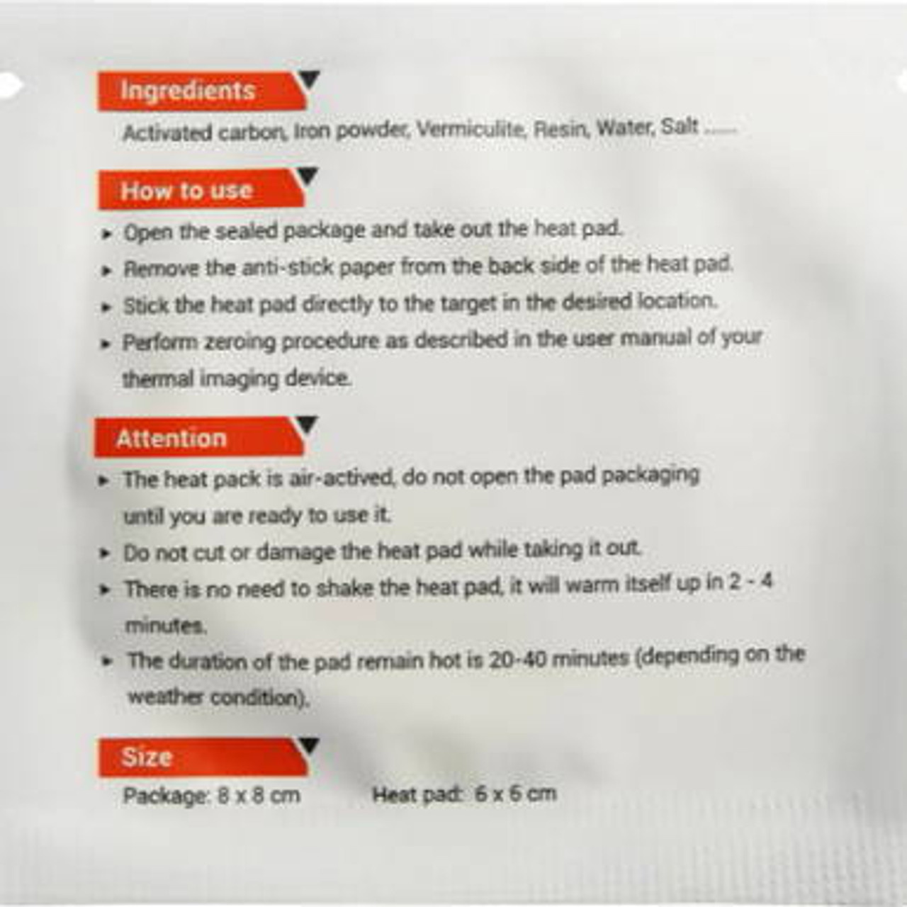 RIX Thermal Target for Zeroing  Thermal Scopes RIX Thermal Target for Zeroing  Thermal Scopes