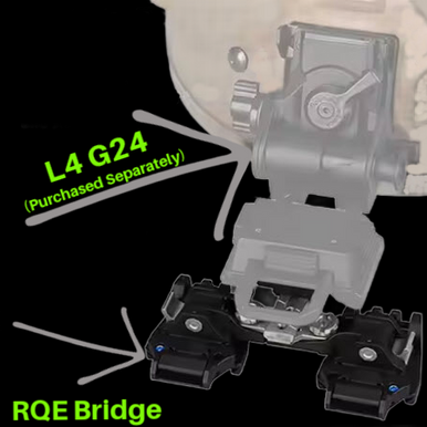 RQE Universal Mono / Bino Bridge Helmet Mount