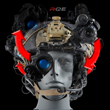 RQE Universal Mono / Bino Bridge Helmet Mount