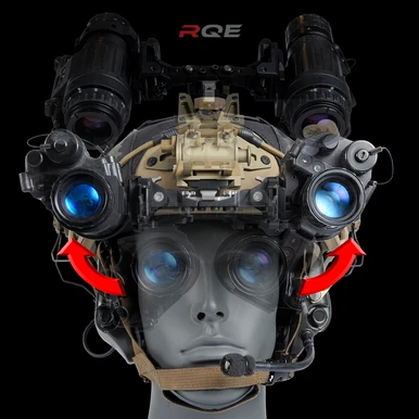 RQE | KVC Universal Mono / Bino Bridge Helmet Mount