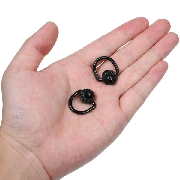 1/4-20 D-Ring Stainless Steel (Black) for Monoculars - Scanners