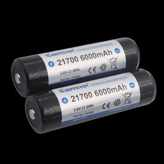 KeepPower 21700 6000mah 3.7v Batteries (pair) | Dark Night Outdoors