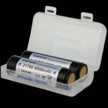 KeepPower 21700 6000mah 3.7v Batteries (pair) | Free Plastic Case