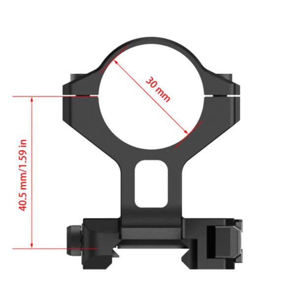RIX Quick Detach Picatinny Mount 1.5" Height Compatible with LEAP & TOURER (QDM-L01)