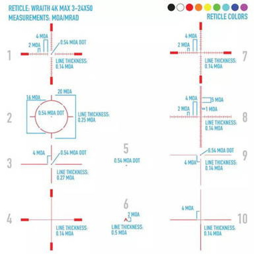 SIGHTMARK WRAITH 4K MAX 3-24X50 W/ IR DIGITAL RIFLESCOPE SIGHTMARK WRAITH 4K MAX 3-24X50 W/ IR DIGITAL RIFLESCOPE