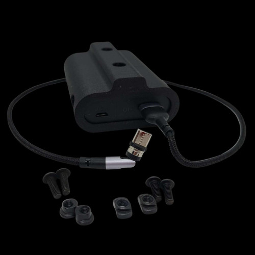 Dark Night Outdoors 10,000mAh External Battery Pack Kits, portable power bank with cable and mounting accessories for outdoor devices. Dark Night Outdoors 10,000mAh External Battery Pack Kits, portable power bank with cable and mounting accessories for outdoor devices.