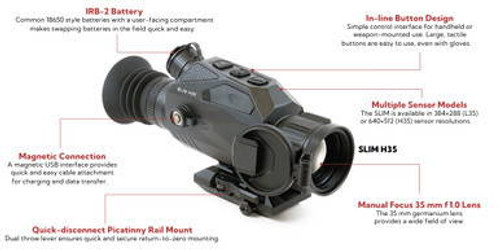 Nocpix SLIM H35 640x512 2-in-1 Thermal Imaging Riflescope/Monocular