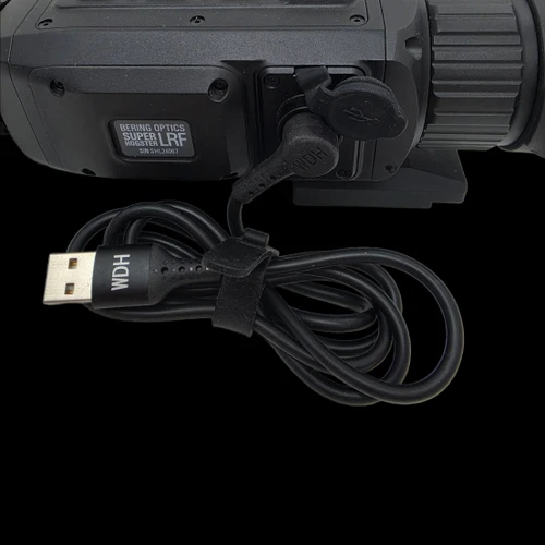 Bering Optics OEM power and data cable with large magnetic plug