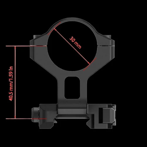 RIX Quick Detach Picatinny Mount 1.59" Height Compatible with LEAP & TOURER QDM-L02