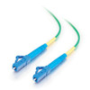 3m LC-LC 9/125 OS2 Simplex Single-Mode PVC Fiber Optic Cable - Green