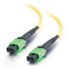 5m MTP 9/125 OS2 Single-Mode Fiber Optic Assembly Ribbon Cable - Low Smoke Zero Halogen LSZH - Yellow