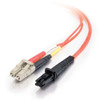 1m MTRJ-LC 62.5/125 OM1 Duplex Multimode PVC Fiber Optic Cable - Orange