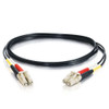 1m LC-LC 62.5/125 OM1 Duplex Multimode PVC Fiber Optic Cable - Black