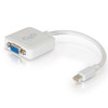 8in Mini DisplayPort Male to VGA Female Active Adapter Converter - White (TAA Compliant)