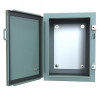 1418B10 N12 Wallmount Encl w/Panel - 16 x 12 x 10 - Steel/Gray