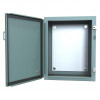 1418C10 N12 Wallmount Encl w/Panel - 20 x 16 x 10 - Steel/Gray