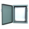 1418C8 N12 Wallmount Encl w/Panel - 20 x 16 x 8 - Steel/Gray