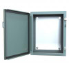 1418C8 N12 Wallmount Encl w/Panel - 20 x 16 x 8 - Steel/Gray