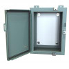 1418N4B8 N4 Wallmount Encl w/Panel - 16 x 12 x 8 - Steel/Gray