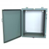 1418N4E12 N4 Wallmount Encl w/Panel - 24 x 20 x 12 - Steel/Gray