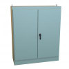1418Zxd24 N12 Freestanding Encl, Dbl Door Dual Access - 72 x 60 x 24 - Steel/Gray