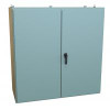 1422D24 N12 Dbl Door Wallmount Encl w/Panel - 60 x 60 x 24 - Steel/Gray