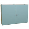1422Vx12 N12 Dbl Door Wallmount Encl w/Panel - 42 x 60 x 12 - Steel/Gray